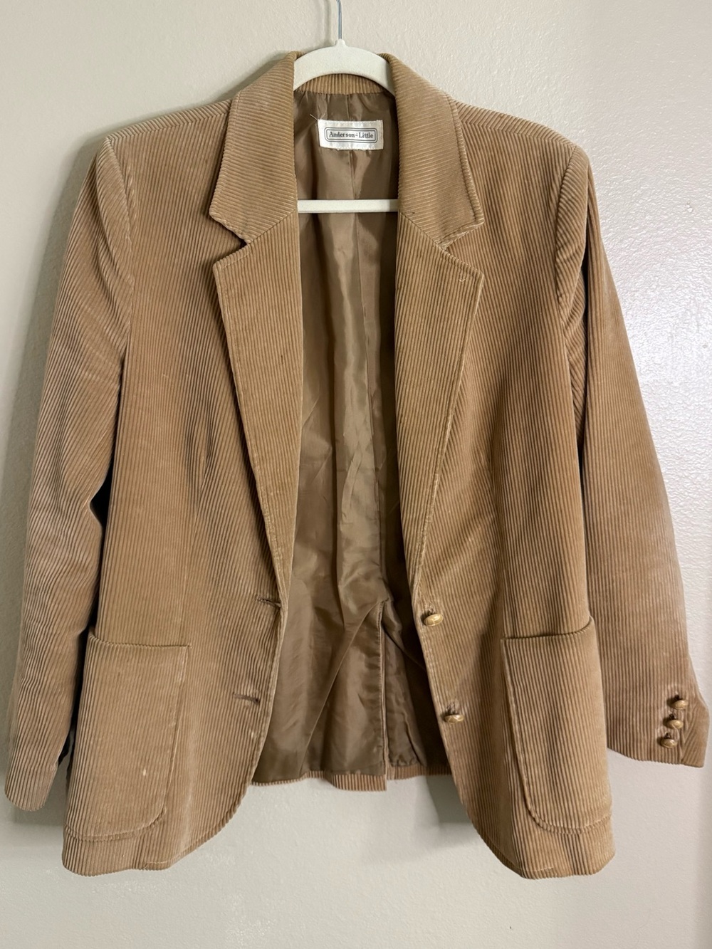 Vintage Anderson Little Camel Corduroy Blazer Jacket
